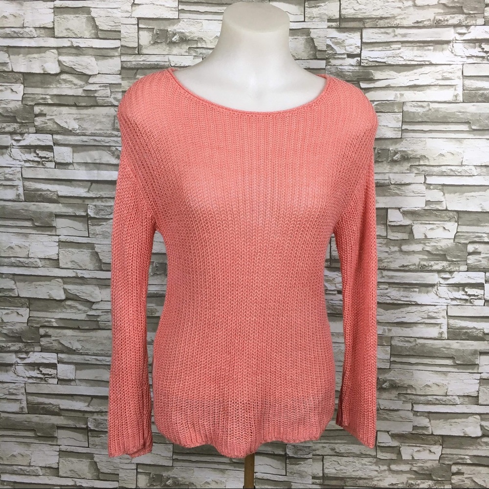J.Jill Loose Knit Pull-Over Scoop Tunic Sweater SP